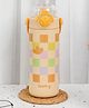 Yellow Bee Stainless Steel Flask with Colorful Checkered Design - 600 ml