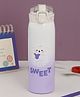 Yellow Bee Stainless Steel Sweet Bear Gradient Water Flask with Lockable Lid Purple - 500 ml