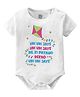 Baby Buzz 100% Cotton Makar Sankranti Theme Half Sleeves Udi Jaye Text Printed Onesie - White