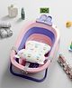 Lifelong Cuppy Foaldable Baby Bathtub With Padded Cusion And Thermometer - Pink & Purple