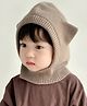 Ziory Earflap Designed Balaclava Cap - Coffee Brown