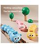 AKN TOYS Wind Up Caterpillar, Funny Clockwork Caterpillar Toy, Caterpillar Flexible Clockwork Toy Pet, Clockwork Swinging Cartoon Caterpillar Toys for Kids Party Pack of 3( COLOR AND DESIGN MAY VARY )