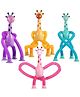 AKN TOYS LED Telescopic Suction Cup Giraffe Toy Shape Changing Telescopic Tube Fidget Toys Pop Tubes Fidget Tubes Sensory Toys for Girls Boys - COLOR MAY VARY Pack of 2 ( COLOR AND DESIGN MAY VARY )