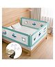Safe-O-Kid Pack of 3 Baby Bed Rail Guard 1-Year Warranty, 6 Feet/182 cm, Fully adjustable, Bed Side Protector for Baby Safety  Green