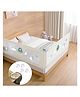 Safe-O-Kid Pack of 2 Baby Bed Rail Guard 1-Year Warranty, 6 Feet/182 cm, Fully adjustable, Bed Side Protector for Baby Safety  Beige