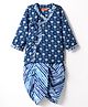 Exclusive from Jaipur Cotton Full Sleeves Kurta Dhoti Set Leheriya Print - Blue
