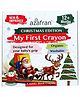 Azafran My First Crayon - Christmas Edition - 4 Jumbo Washable Block Crayons Colours for kids