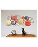 RIZIK STORE Metal Abstract Figures handcrafted Wall Sculpture wall art multicolor for Home Decoration, Living room, drwaing room & Bedroom (pack of 1) (Red)