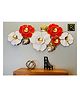RIZIK STORE Metal Abstract Figures handcrafted Wall Sculpture wall art multicolor for Home Decoration, Living room, drwaing room & Bedroom (pack of 1) (Red)