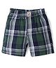 Noddy Cotton Checked Shorts - Green