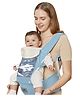StarAndDaisy Baby Carry Bag Baby Carrier with Hip Seat Kangaroo Bag for Baby with 6 Carrying Position Storage Pocket & Breathable honycombe Sturcture Fabric- Blue