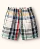 Noddy Plaid Checked Shorts - Red