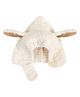Tipy Tipy Tap Knitted Animal Ears Designed Trapper Cap - Beige-  Diameter 36 Cms