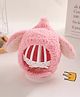 Tipy Tipy Tap Knitted Animal Ears Designed Trapper Cap - Pink-  Diameter 36 Cms