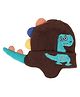 Tipy Tipy Tap Woollen Dinosaur Applique Detailed & Designed Cap - Brown