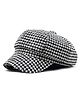 Tipy Tipy Tap Abstract Designed Gatsby Cap - Black & White-  Diameter 56 Cms