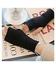 Tipy Tipy Tap Solid Hooded Wrist Warmer - Black