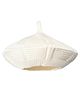 Tipy Tipy Tap Solid Self Designed Beret Hat - White-  Diameter 42 Cms