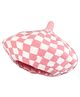 Tipy Tipy Tap Checked Beret Hat - Pink-  Diameter 42 Cms