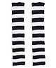 Tipy Tipy Tap Woollen Striped Leg Warmers - Black & White