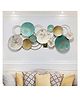 RIZIK STORE Metal Abstract Figures Wall Sculpture For Home Decor, Living Room & Bedroom(Multicolour), 139 Centimeters