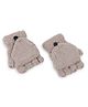 Tipy Tipy Tap Fur Detailed Hooded Gloves - Beige