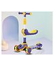 Little Olive 2-in-1 Kids Scooter with LED Wheels Adjustable Handles Rear Brake & Foldable Seat - Purple