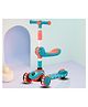 Little Olive 2-in-1 Kids Scooter with LED Wheels Adjustable Handles Rear Brake & Foldable Seat - Green