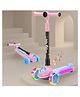 Little Olive Kids Studio Musical LED Scooter with Adjustable Height & Safety Features - Pink