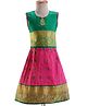 Bhartiya Paridhan  Silk Sleeveless Choli Lehenga Set - Rani Pink