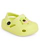 Chiu Pear Applique Detailed Perforated Clogs - Yellow