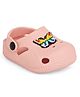 Chiu Butterfly Applique Detailed Perforated Clogs - Pink