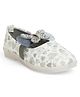 Chiu Butterfly Applique Detailed Slip On Ballerinas - Grey