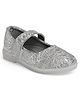 Chiu Abstract Designed Ballerinas With Velcro Closure - Grey