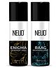 NEUD Enigma And Raag Deodorant Spray Women (100 ml, Pack of 2)