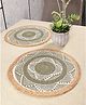 Saral Home Mela Table Place Mat 2pc,Lt.Beige. 38x38 cm