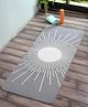 Saral Home Tapestry Sun Micro Yoga Mat,Grey.