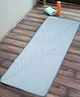 Saral Home Leaf Micro Yoga Mat,Blue.