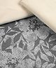 Saral Home Kanan Soft Cotton Floral Breathable & Wrinkle-Free Queen Size bedsheet with 2 Pillow Covers [Grey 90