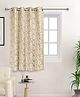 Saral Home  Kanan Cotton Window Room Darkening Curtain 1PC,Beige. 4x5 ft