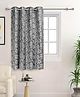 Saral Home  Kanan Cotton Window Room Darkening Curtain 1PC,Grey. 4x5 ft