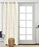 Saral Home  Kanan Cotton Door Room Darkening Curtain 1PC,Ivory. 4x7 ft