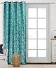 Saral Home  Kanan Cotton Door Room Darkening Curtain 1PC,Teal. 4x7 ft