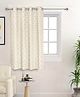 Saral Home  Noor Cotton Window Room Darkening Curtain 1PC,Ivory. 4x5 ft