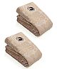 Saral Home  Royalty Cotton 100% Blackout Window Curtains 2pc, Beige. 4x5 Feet