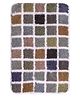 Saral Home Mosaic Soft Antiskid Bathmat 1PC, Grey