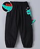 Mark & Mia Full Length Track Pant with Dino Applique - Black