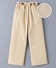Mark & Mia Cotton Full Length Solid Color Trouser - Khaki