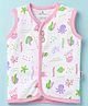 Child World Interlock Knit Sleeveless Jhabla With Sea Life Theme - Pink