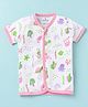 Child World Interlock Knit Half Sleeves Jhablas With Sea Life Theme - Pink